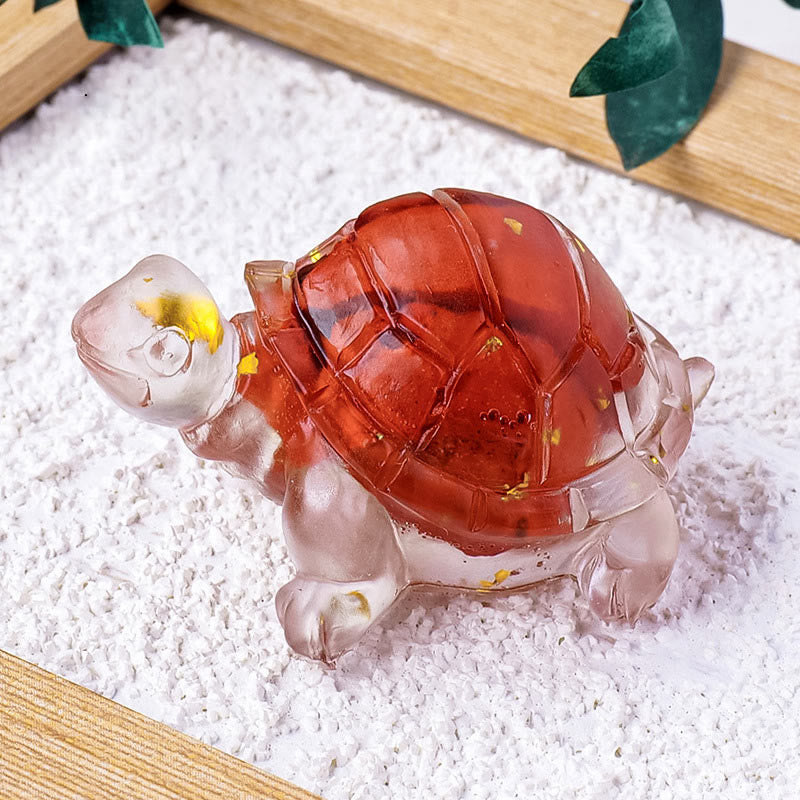 Foviel Verschiedene Stein Citrin Grün Aventurine Amethyst Mini Schildkröte Wohlstand Wohndekoration