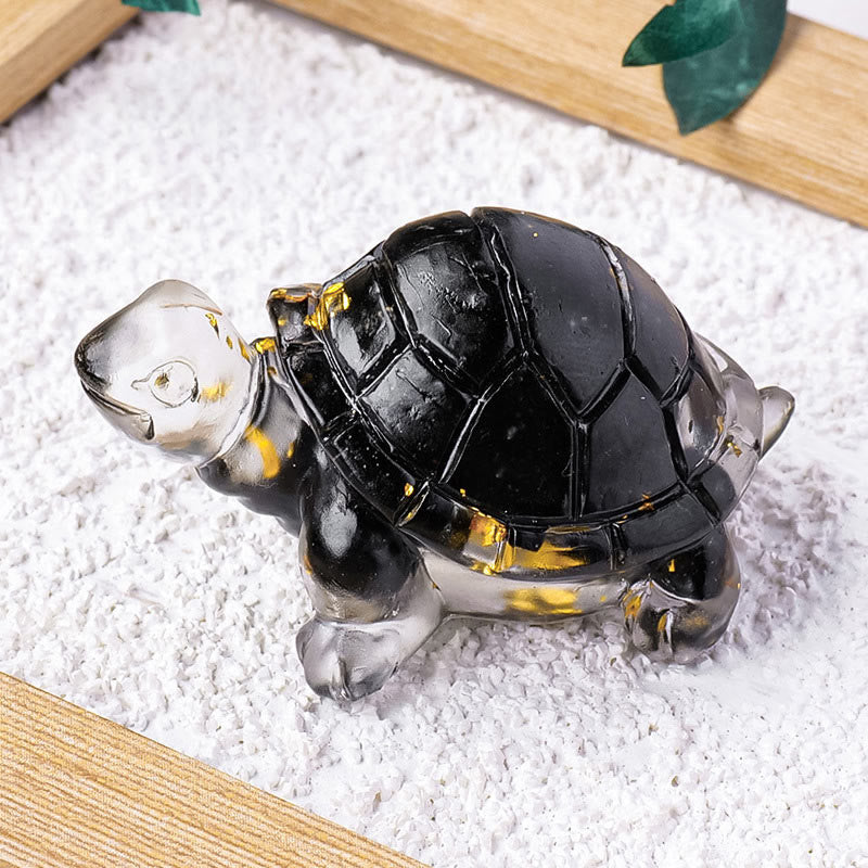 Foviel Verschiedene Stein Citrin Grün Aventurine Amethyst Mini Schildkröte Wohlstand Wohndekoration