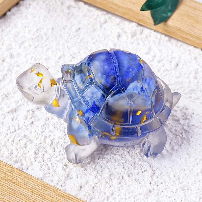 Foviel Verschiedene Stein Citrin Grün Aventurine Amethyst Mini Schildkröte Wohlstand Wohndekoration