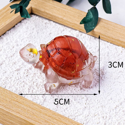Foviel Verschiedene Stein Citrin Grün Aventurine Amethyst Mini Schildkröte Wohlstand Wohndekoration