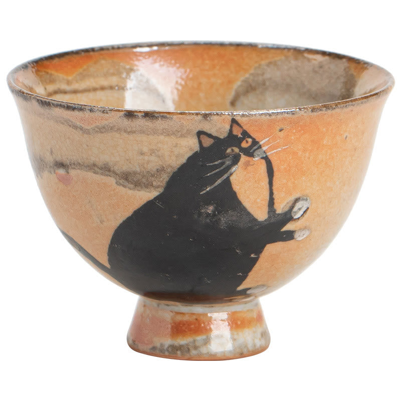Tasse à thé Kung Fu Foviel petit chat mignon, 60 ml