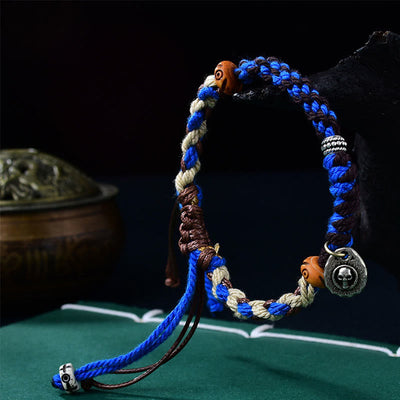 Bracelet porte-bonheur tibétain tressé à la main Foviel Garuda