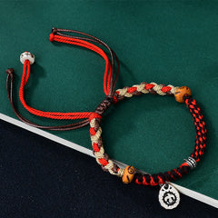 Bracelet porte-bonheur tibétain tressé à la main Foviel Garuda