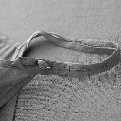 Buddha Stones Summer Plain Adjustable Strap Design Women's Cotton Linen Vest Waistcoat - image 17