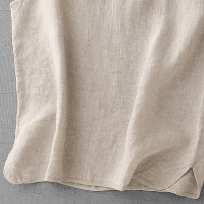 Buddha Stones Summer Plain Adjustable Strap Design Women's Cotton Linen Vest Waistcoat - image 4