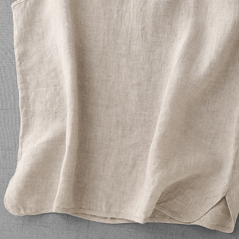 Buddha Stones Summer Plain Adjustable Strap Design Women's Cotton Linen Vest Waistcoat - image 4