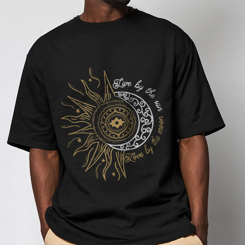 T-shirt Foviel Live By The Sun Love By The Moon