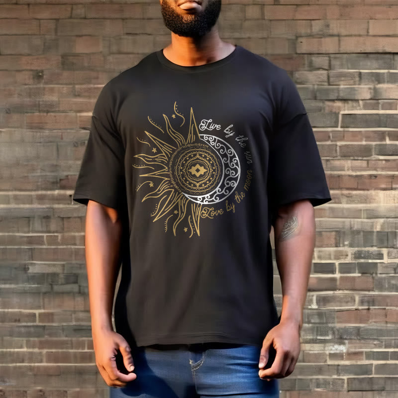 T-shirt Foviel Live By The Sun Love By The Moon