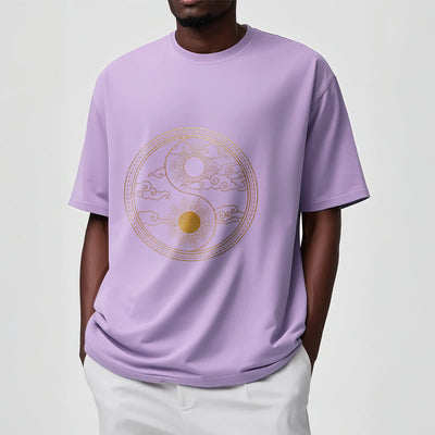 T-shirt Foviel Yin Yang Soleil Nuages de bon augure