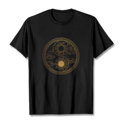 T-shirt Foviel Yin Yang Soleil Nuages de bon augure