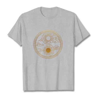 T-shirt Foviel Yin Yang Soleil Nuages de bon augure