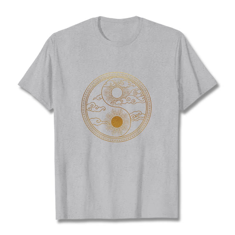 T-shirt Foviel Yin Yang Soleil Nuages de bon augure