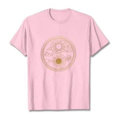 T-shirt Foviel Yin Yang Soleil Nuages de bon augure