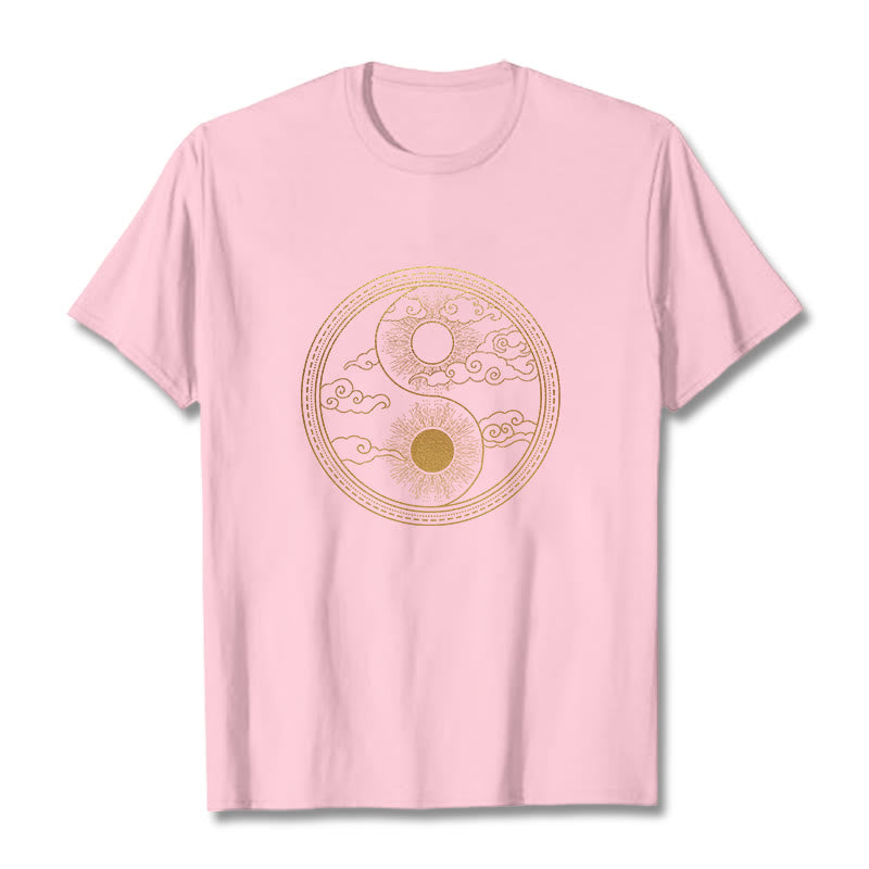 T-shirt Foviel Yin Yang Soleil Nuages de bon augure