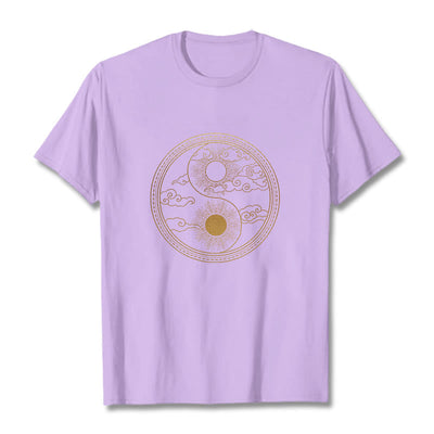 T-shirt Foviel Yin Yang Soleil Nuages de bon augure