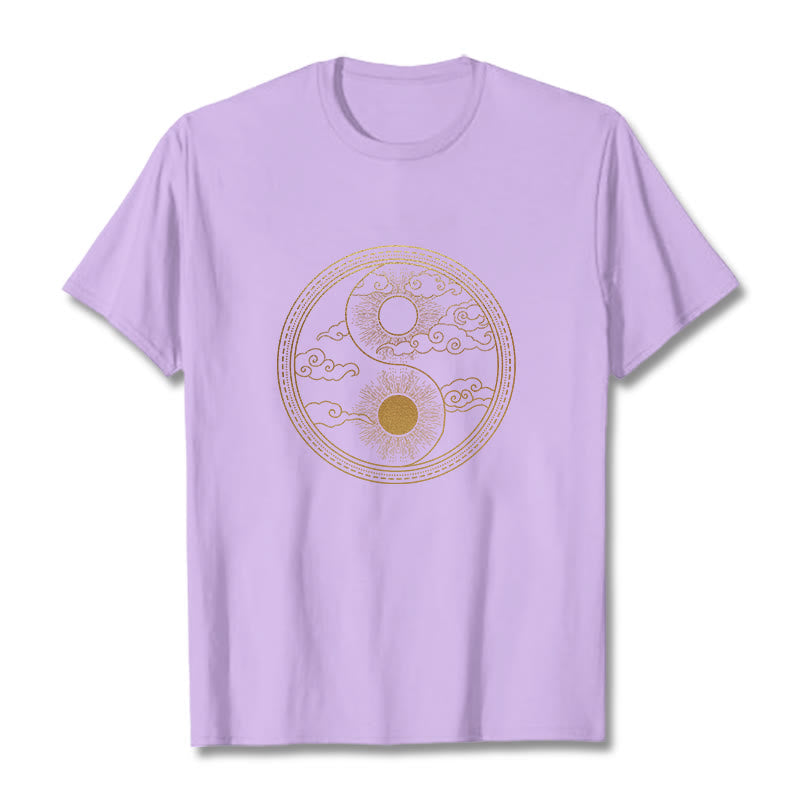 T-shirt Foviel Yin Yang Soleil Nuages de bon augure