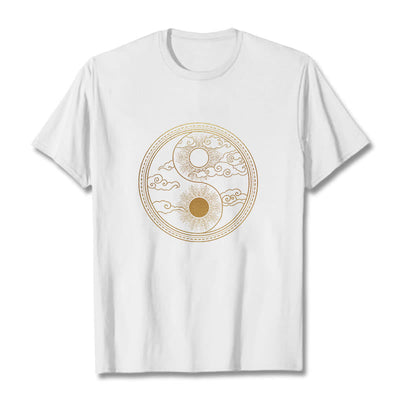 T-shirt Foviel Yin Yang Soleil Nuages de bon augure