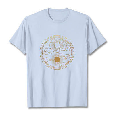 T-shirt Foviel Yin Yang Soleil Nuages de bon augure