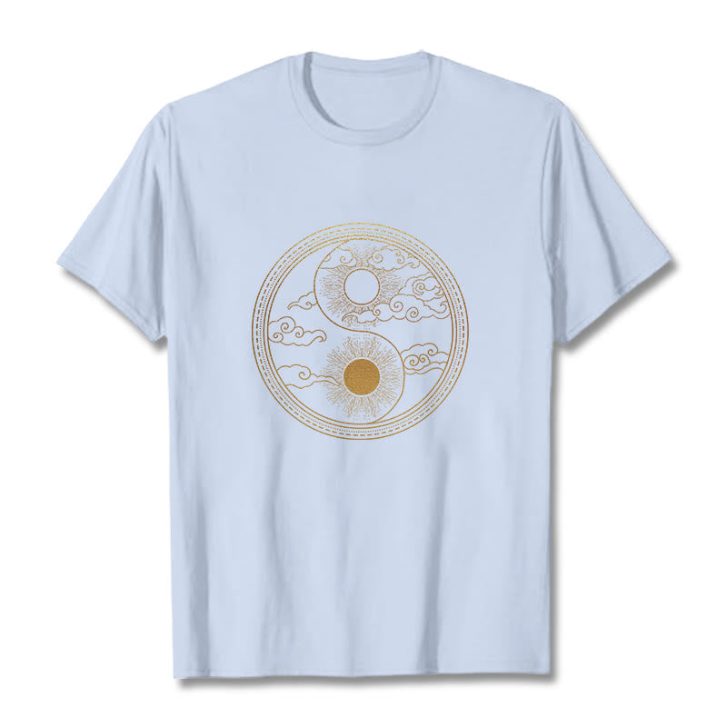 T-shirt Foviel Yin Yang Soleil Nuages de bon augure