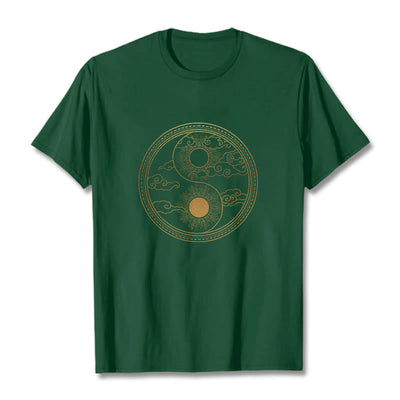T-shirt Foviel Yin Yang Soleil Nuages de bon augure