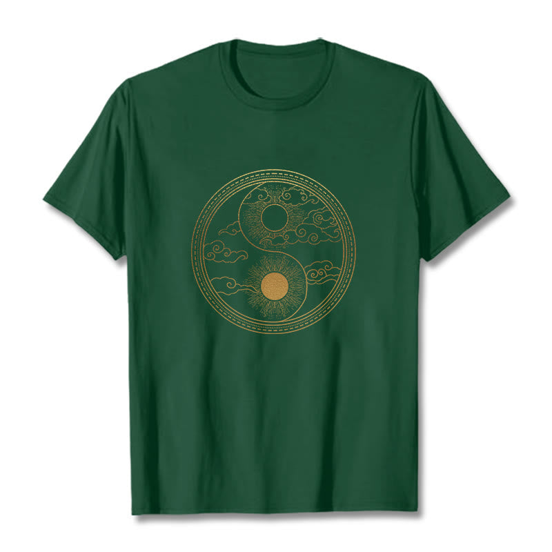 T-shirt Foviel Yin Yang Soleil Nuages de bon augure