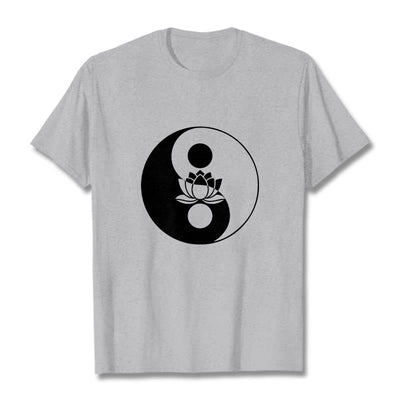 Foviel Yin Yang Lotus Blume Tee T-Shirt