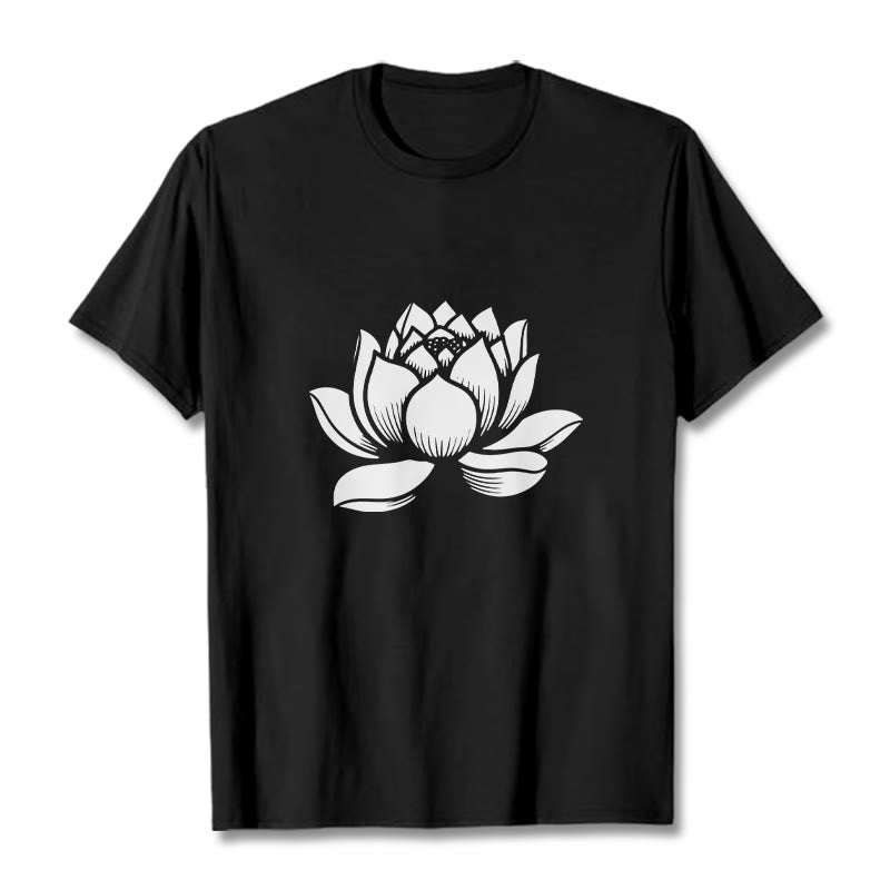 T-shirt Foviel motif fleur de lotus