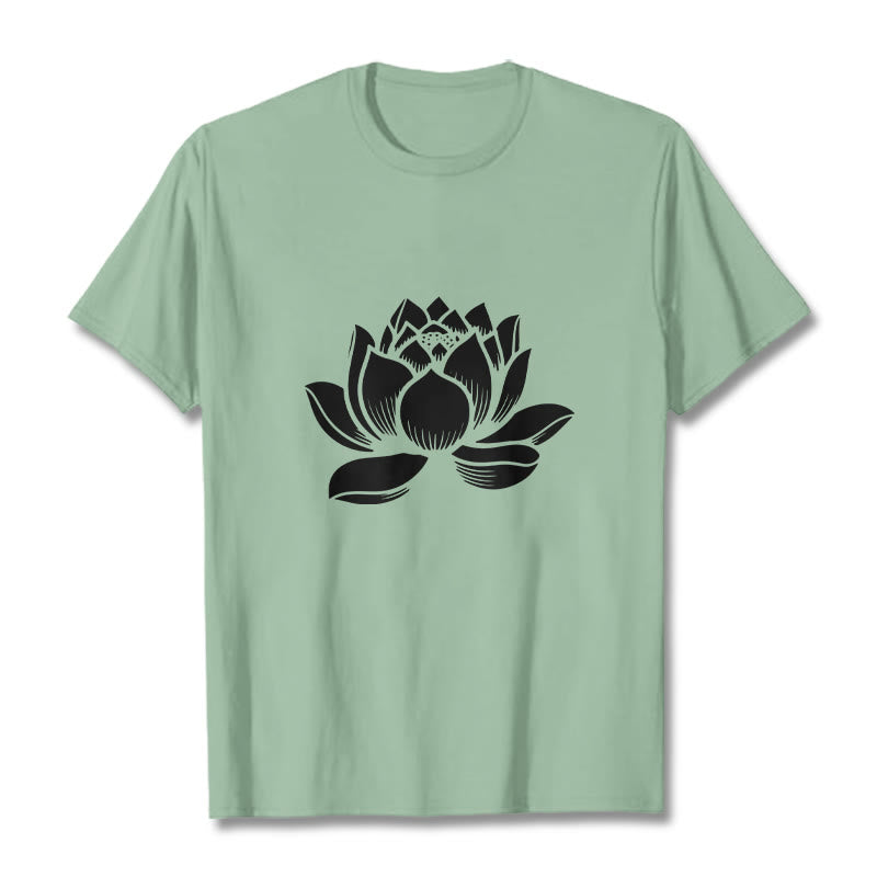 T-shirt Foviel motif fleur de lotus