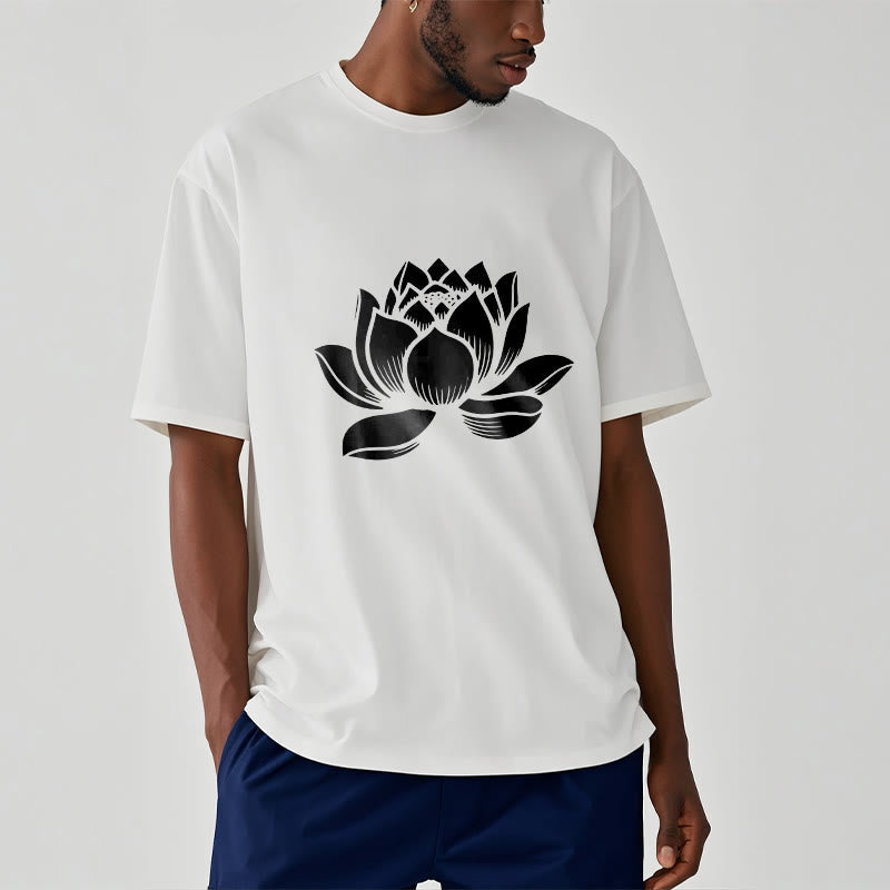 T-shirt Foviel motif fleur de lotus