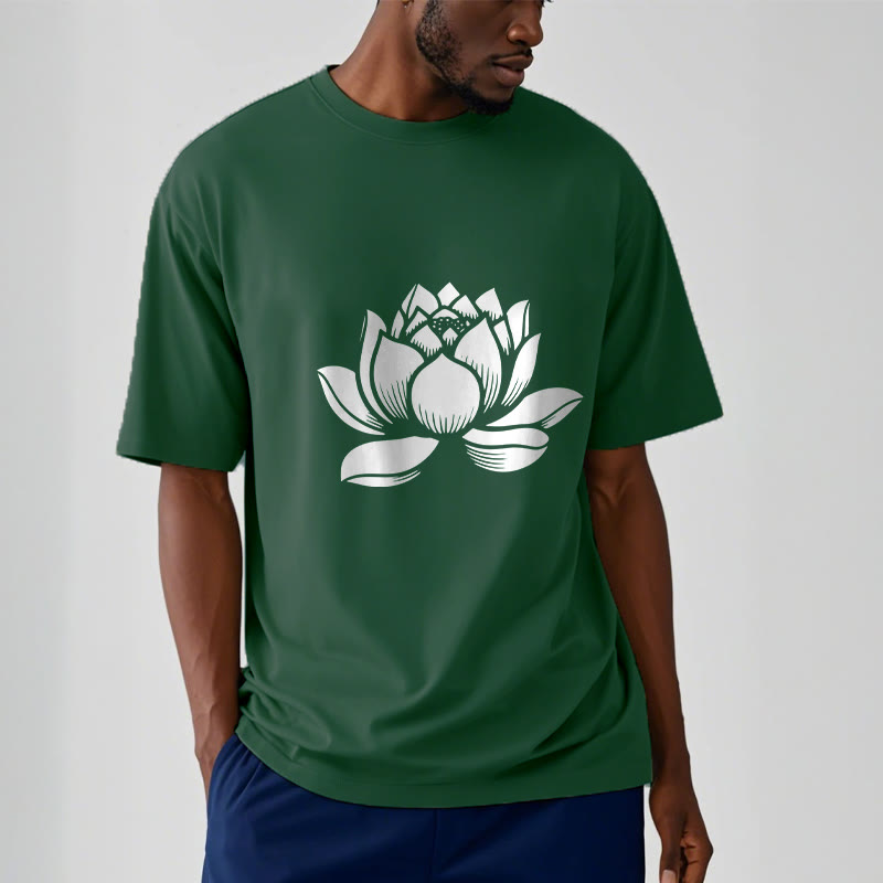 T-shirt Foviel motif fleur de lotus