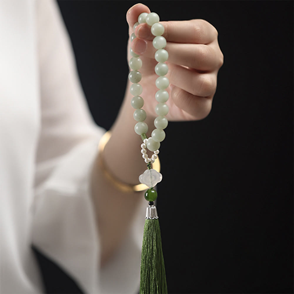 Foviel Grüne Jade Perlen Perle Prosperityivals Wrist Mala