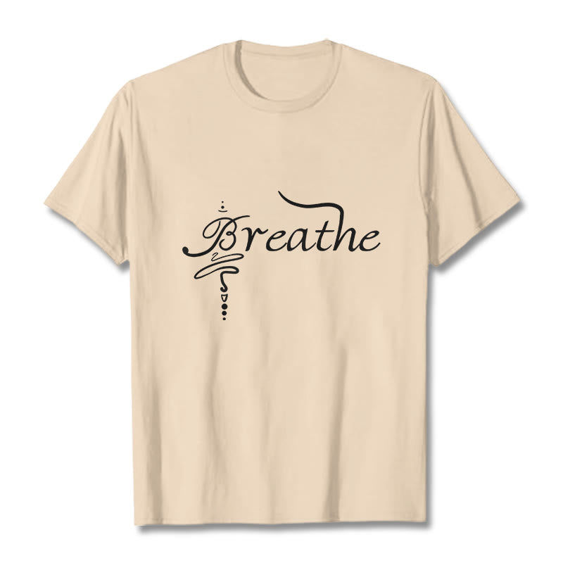 T-shirt Foviel Breathe Word
