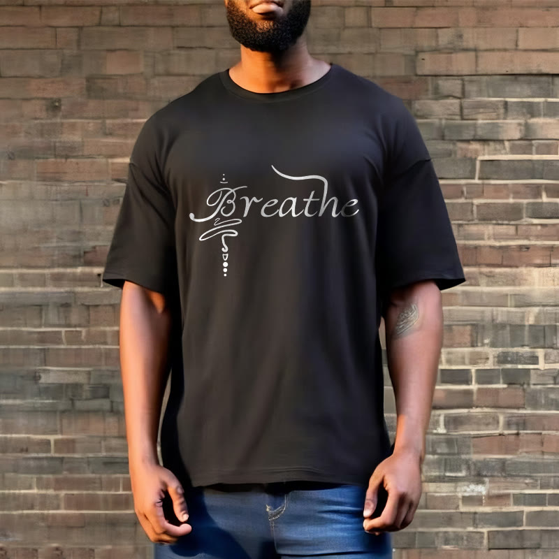 T-shirt Foviel Breathe Word