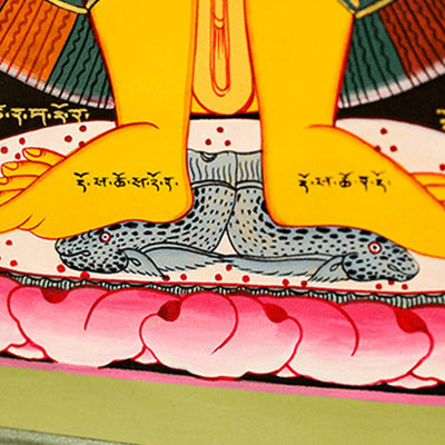 Peinture de Thangka tibétain Foviel, décoration artisanale de guérison (style aléatoire)