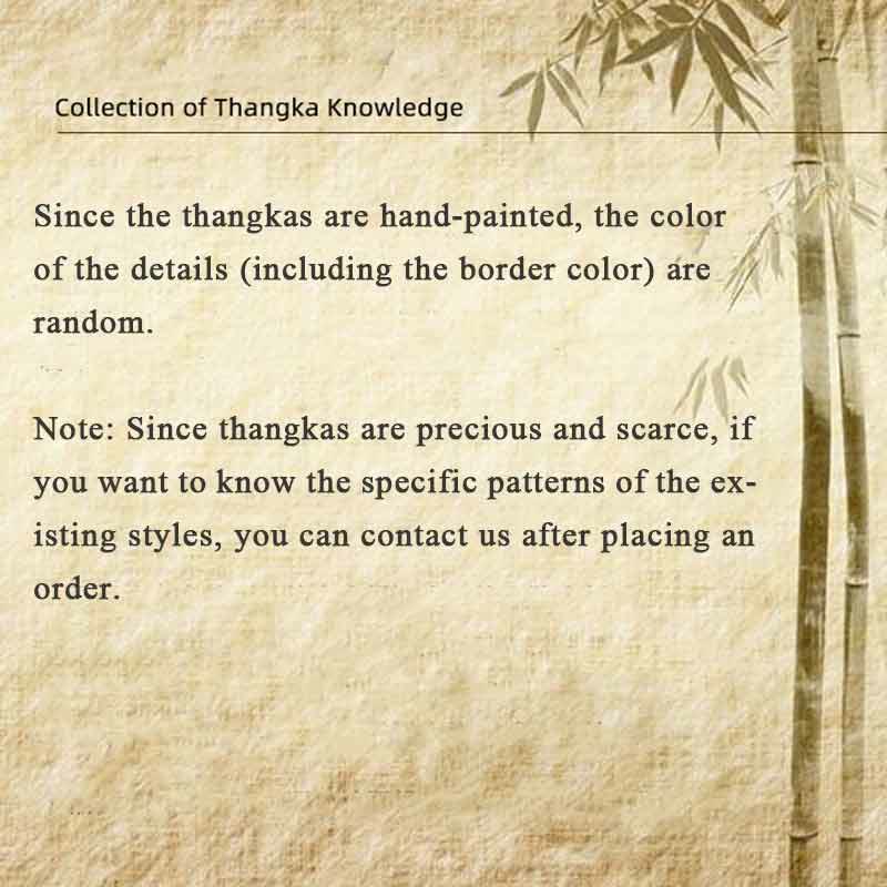 Foviel Tibetische Thangka Malerei Om Mani Padme Hum Schrift Handgemacht Dekoration (Random Stil)