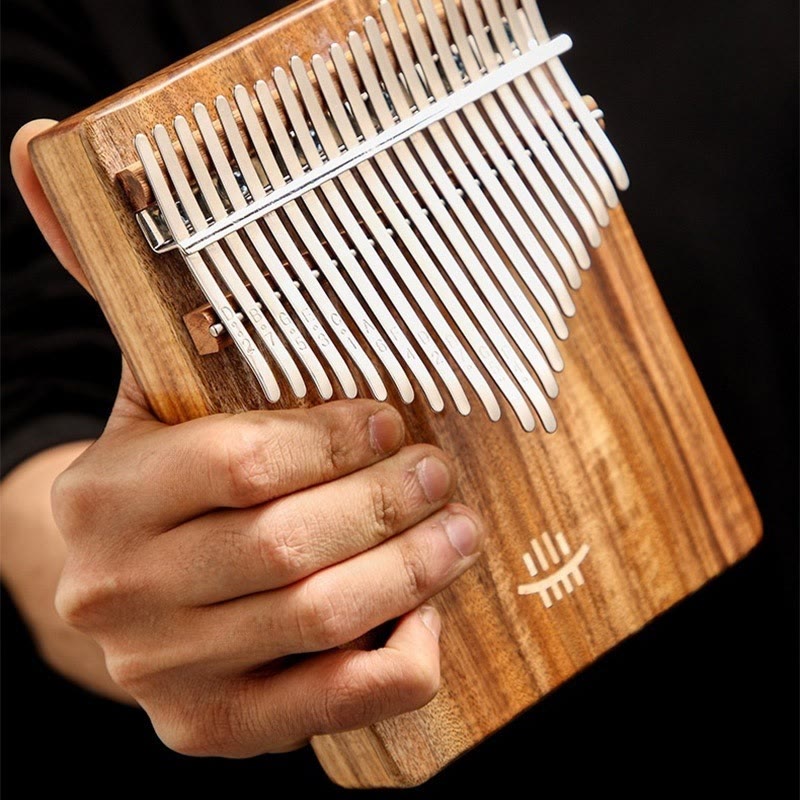 Foviel Kalimba 21 Tasten Daumen Klavier Acacia Maple Sapele Holz Portable Finger Klavier