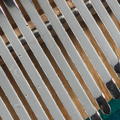 Foviel Kalimba 17/21 Tasten Daumen Klavier Buche Holz Tiefsee Blau Wal Portable Finger Klavier