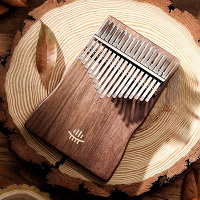 Foviel Kalimba 17 Tasten Daumen Klavier Acacia Sapele Holz Portable Finger Klavier