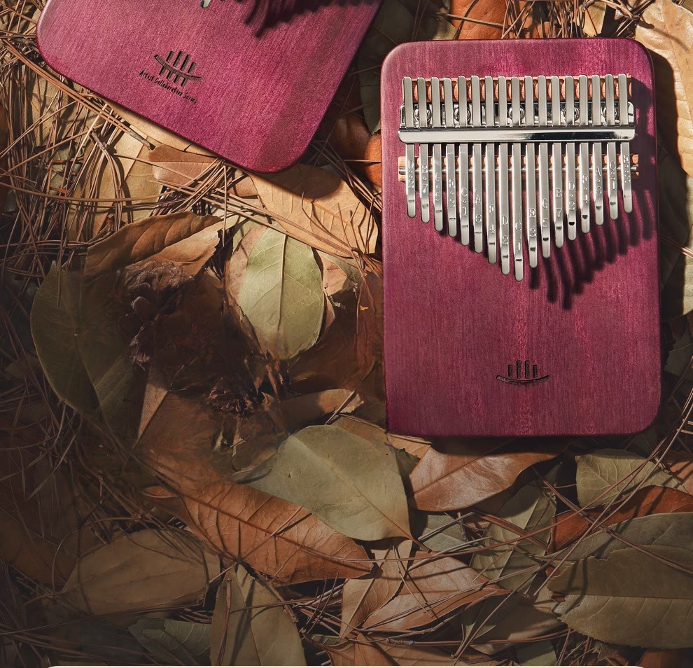 Foviel Kalimba 21 Tasten Daumen Klavier Peltogyne Holz Portable Finger Klavier
