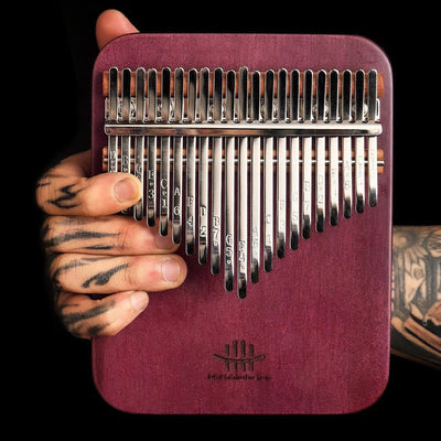 Foviel Kalimba 21 Tasten Daumen Klavier Peltogyne Holz Portable Finger Klavier