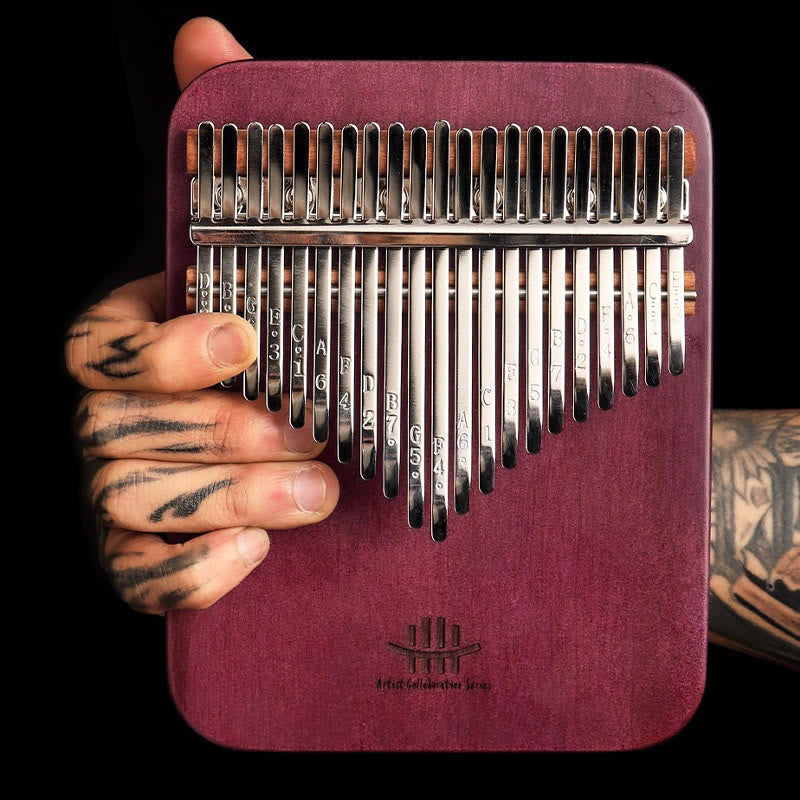 Foviel Kalimba 21 Tasten Daumen Klavier Peltogyne Holz Portable Finger Klavier