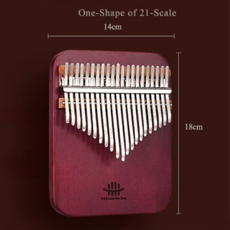 Foviel Kalimba 21 Tasten Daumen Klavier Peltogyne Holz Portable Finger Klavier
