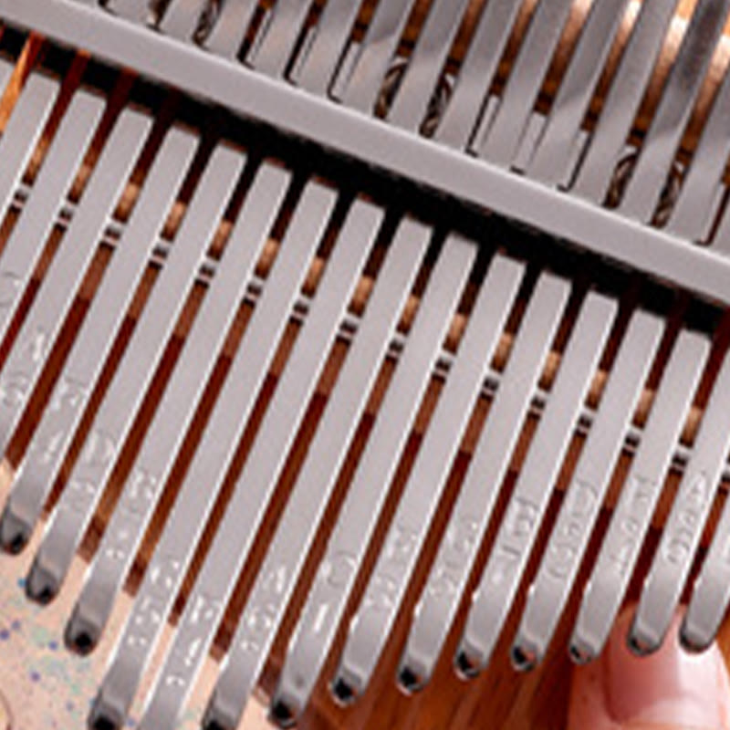 Foviel Kalimba 17/21 Tasten Daumen Klavier Buche Holz Planet Universum Tragbares Finger Klavier