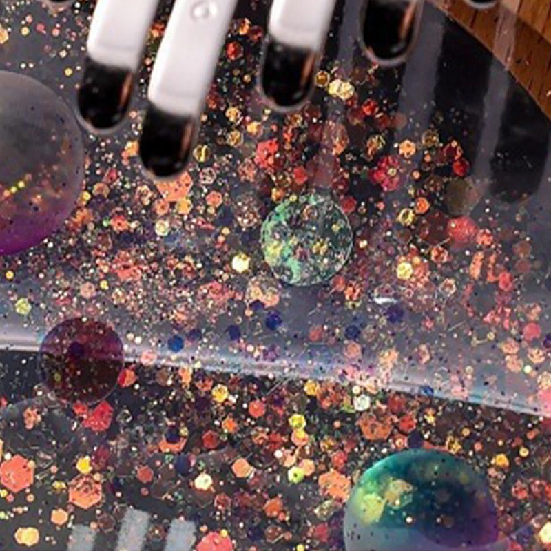 Foviel Kalimba 17/21 Tasten Daumen Klavier Buche Holz Planet Universum Tragbares Finger Klavier