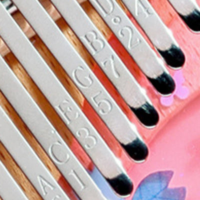 Foviel Kalimba 17/21 Keys Thumb Piano Beech Wood Pink Cherry Portable Finger Piano