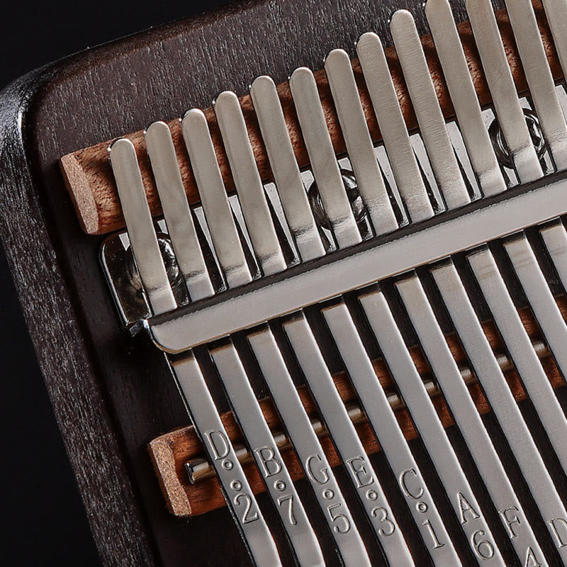 Foviel Kalimba 17/21 Keys Thumb Piano Sun Pattern Maple Wood Beginners Portable Finger Piano