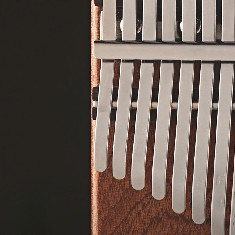 Foviel 21 Keys Kalimba Thumb Piano Yellow Sandalwood Portable Finger Piano