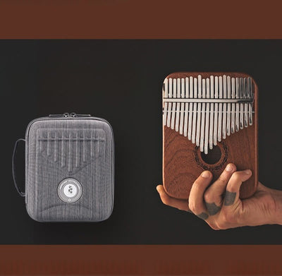 Foviel 21 Keys Kalimba Thumb Piano Yellow Sandalwood Portable Finger Piano