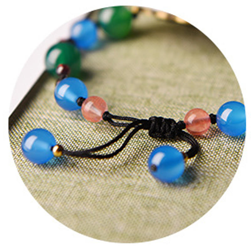 Foviel Agate Shell Flower Support Bracelet