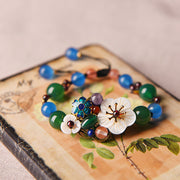 Foviel Agate Shell Flower Support Bracelet